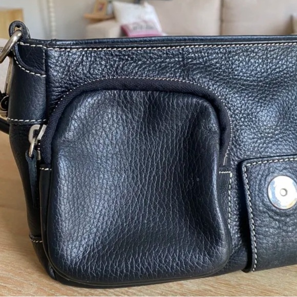 Prada Black Leather Shoulder Bag with Adjustable Strap - Picture 6 of 15